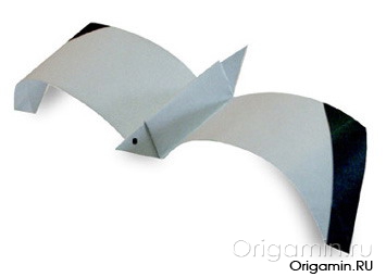 Чайка оригами