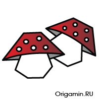 Гриб оригами