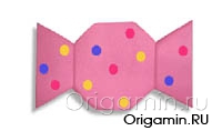 Конфета оригами