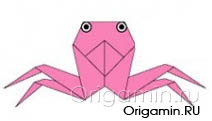 Краб оригами