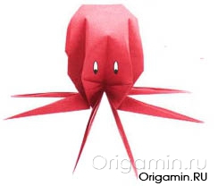Осьминог оригами