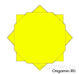 Солнце оригами