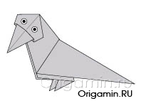 Ворона оригами