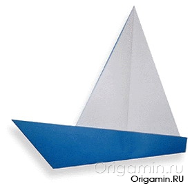 Яхта оригами