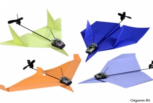 Самолетики по принципу оригами