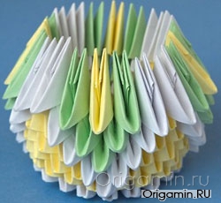 модульное оригами ваза