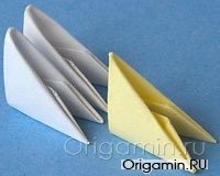 модульное оригами ваза