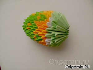 модульное оригами павлин