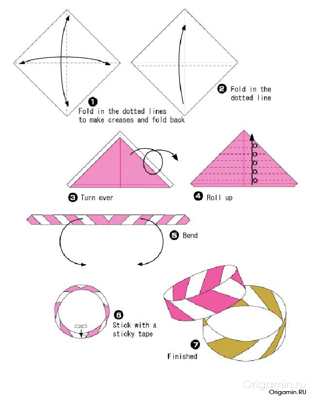 оригами браслет