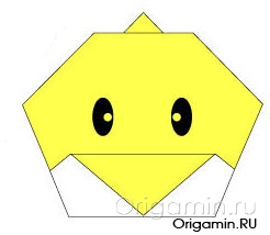 Цыпленок оригами