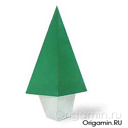 оригами елка