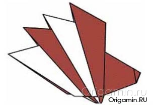 схема оригами ежа