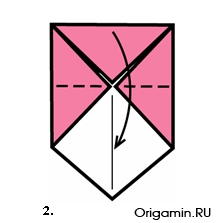 схема оригами гриба