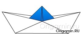оригами кораблик