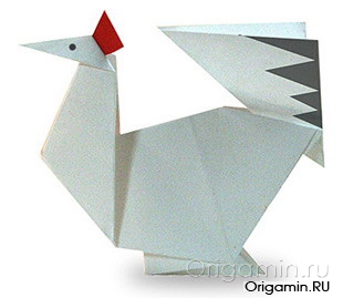 Курица оригами