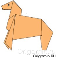 оригами лошадь