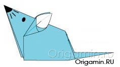 схема оригами мыши