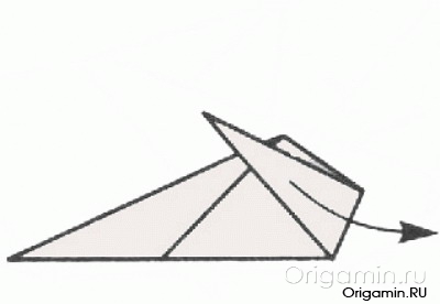 схема оригами акулы