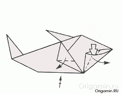 акула из бумаги