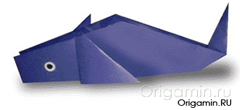 оригами дельфин