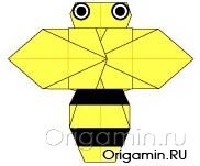 Пчела оригами