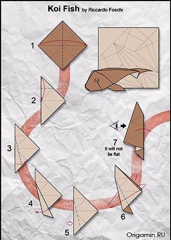 Рыбка оригами