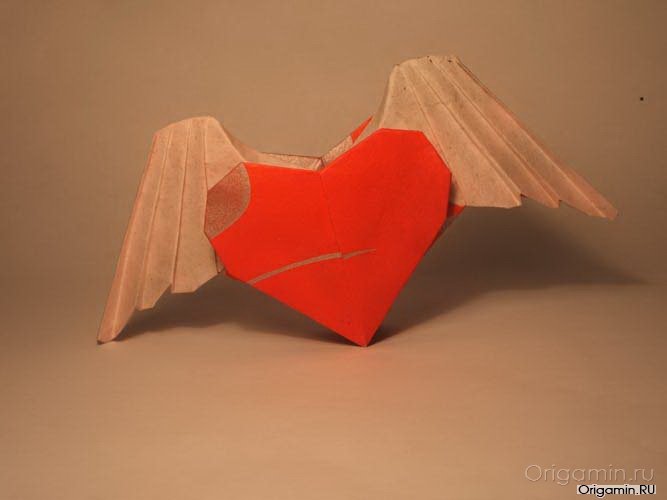 Сердце оригами