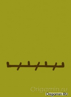 условные обозначения из бумаги