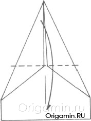 схема оригами вертолета