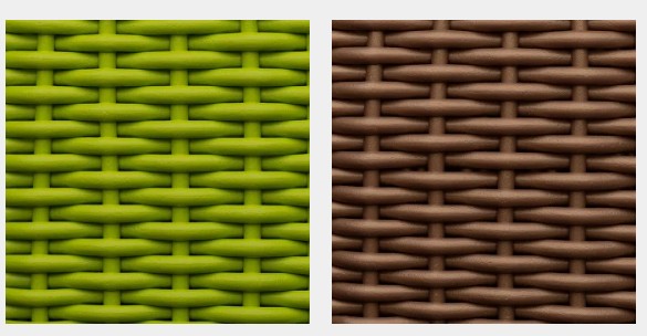 Разнообразие цветов и фактур искусственного ротанга