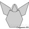 оригами ангел из бумаги