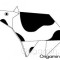 оригами корова из бумаги