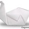 оригами лебедь из бумаги