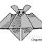 оригами летучая мышь из бумаги