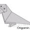 оригами ворона из бумаги